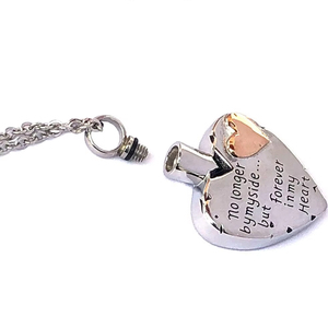 Kalung Liontin Kenang-kenangan Abu Jenazah Hewan Peliharaan Selamanya di Hati Saya untuk Ibu & Ayah & Kakek & Nenek & Paman & Bibi Perhiasan Kremasi - Product Image 3