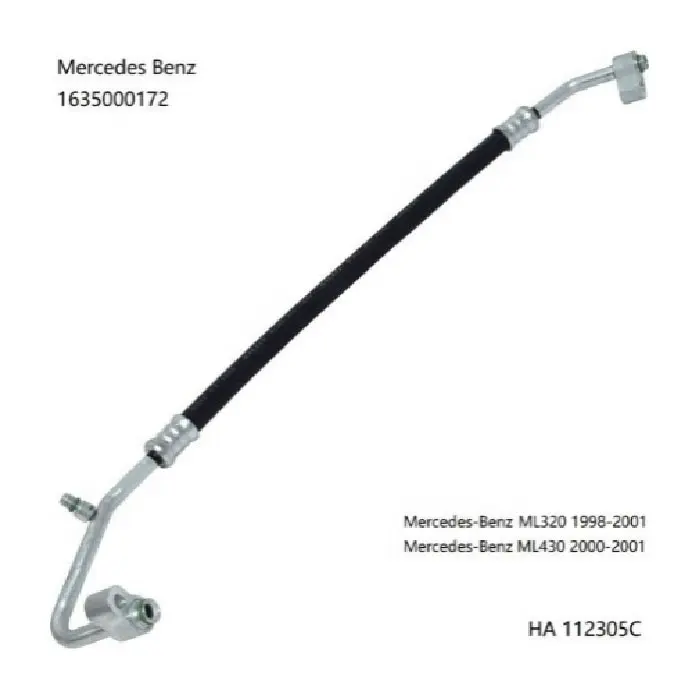 Genuine Mercedes 1635000172 A/C Hose Assembly; Compressor to Condenser - Mercedes | 66133060001 A1635000172 W01331718075