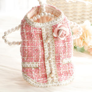 Vêtement pour animaux de compagnie en gros, manteau d'hiver pour petit chien en coton, style princesse à nœud papillon, style nord-européen, écologique et luxueux, imprimé - Product Image 6