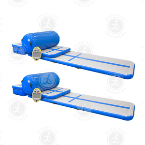 Ensemble de tapis de gymnastique gonflable, tapis de sol avec pompe à Air électrique pour un usage domestique/entraînement, 5 pièces - Product Image 1