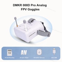 Nouvelles lunettes FPV DMKR 008D Pro 4,3 pouces 800x480 500cd lumineuses avec DVR 5.8G 40 canaux Diversity pour la course en extérieur – Vente en gros
