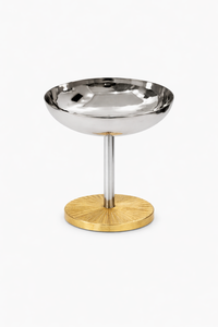 ชามใส่ผลไม้สีเงินและสีทองสำหรับโรงแรมหรู ชามเสิร์ฟแบบโบราณ ราคาขายส่ง - Product Image 3