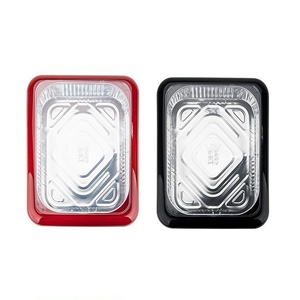 Plateau de conservation en plastique 2-en-1 avec film, idéal pour pique-nique et cuisson - Product Image 5