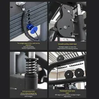 Machine Smith Commerciale en Acier Unisexe, Appareil d'Entraînement Complet, Rack à Squat, Banc de Musculation, Musculation à Domicile, Musculation de la Poitrine