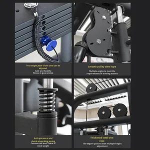 Smith Machine Commercial Steel Unisex Comprehensive Trainer Gantry Squat Rack <strong>Fitness</strong> Home Bench Press Chest <strong>Body</strong> <strong>Building</strong> - Product Image 5