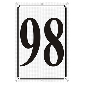 8*12 phản xạ bãi đậu xe số dấu hiệu lề đường số thời tiết phai kháng 3m egp nhôm số dấu hiệu - Product Image 1