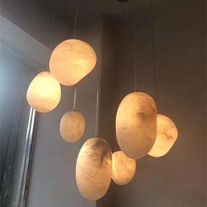 Lustre en albâtre de haute qualité <span class=keywords><strong>Espagne</strong></span> Designer Duplex pour escalier salon Restaurant <span class=keywords><strong>magasin</strong></span> de vêtements éclairage disponible moyen - Product Image 6