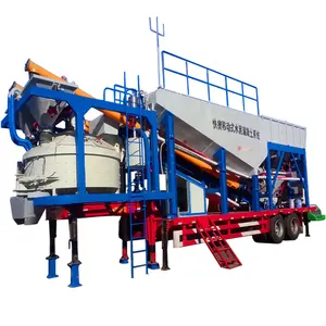 Eco-friendly full closed structure concrete batching and mixing plant price