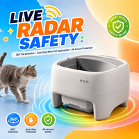 Litière pour chat intelligente Premium MBC-ICB016 |   Nettoyage facile et contrôle des odeurs |   Grande capacité, matériau ABS |   Toilette de luxe à commande par application