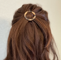 Cercle rond écaille de tortue pince à cheveux anneau Barrette cercle écaille de tortue accessoires de cheveux pince à cheveux en acétate