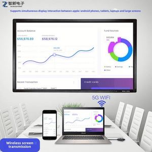 หน้าจอสัมผัสแอนดรอยด์32นิ้ว All-in-one สมาร์ท Conf appt ประตูเพลทติดผนังตู้ชำระเงินด้วยโลหะ SDK ความละเอียด1920x1080 - Product Image 4