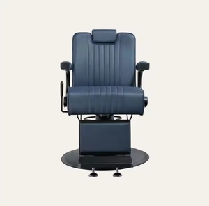 Sillón de Barbería Reclinable para Hombres, Muebles de Salón con Función de Masaje, Material de Cuero para Barbería y Taller - Product Image 5