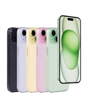 iPhone 15 d'occasion authentique, options multicolores, bon état, chargeur OEM inclus, support DHL/FedEx.