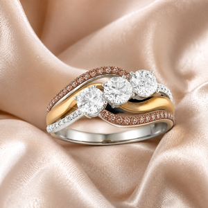 Anello di Fidanzamento in Pietra Bianca per Donne, Gioiello da Dito Elegante in Stile Europeo e Americano - Product Image 1