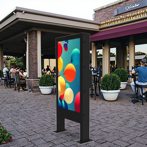 في الهواء الطلق IP65 للماء شاشة تعمل باللمس كشك الكلمة يقف لاعب عرض آلة لبناء حديقة المدرسة الإعلان - Product Image 3