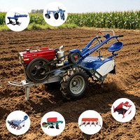 Tractor Agrícola Diésel Certificado CE de 12-32HP, Motocultor de Dos Ruedas Refrigerado por Agua para Exportación Global