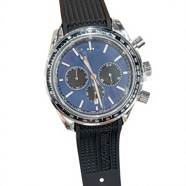 2026 Hot-selling Men's Quartz Chronograph Watch 43mm Alloy Case Business Sports Style Cross-border Wholesale