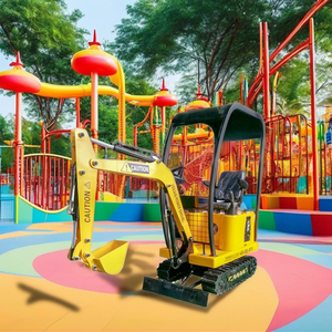 Gioco di Simulazione di Macchinari <span class=keywords><strong>da</strong></span> Costruzione, Parco Divertimenti per Bambini, Escavatore Cavalcabile Mini per Bambini - Product Image 2