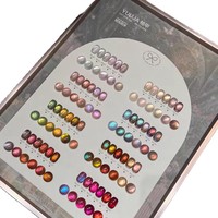 Gel à ongles 48 couleurs effet bouquet de fleurs, édition limitée Nouvel An cerise, gel pailleté œil de chat perles de verre, Guangdong Basic