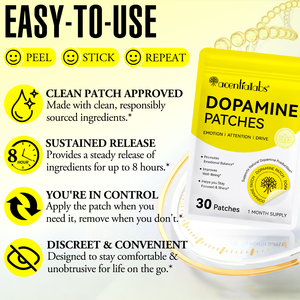 Acentiallabs Offerta Speciale: 30 Cerotti Vegani a Base Vegetale per il Supporto dell'Umore e il <span class=keywords><strong>Benessere</strong></span> Mentale Quotidiano - Product Image 6