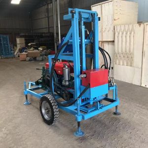 2025 Fabriek Direct Hoge Kwaliteit Diesel Boorinstallatie 150 Meter Waterputwiel-Type Lopen Met Pomp Motor Kerncomponenten - Product Image 2