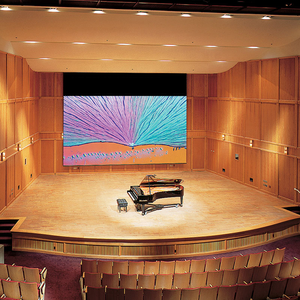 Écran motorisé industriel de grande taille jusqu'à 11 mètres et ensemble de projecteurs à haute luminosité pour salle de concert, scène, conférence - Product Image 4