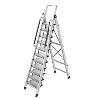 Échelle pliante multifonctionnelle en alliage d'aluminium pour usage domestique, type A, épaissie, renforcée, sûre, télescopique, portable, pour grenier, 12-150 kg