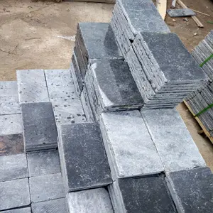 Chinese Customized Demand Blue limestone 20x5x5 pavers Bluestone Tumbled limestone tiles floor