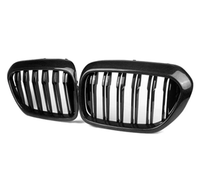 宝马5系G30 F90 M5升级<span class=keywords><strong>M</strong></span>风格宝马G30前格栅M5 F90格栅双板条碳纤维前保险杠格栅 - Product Image 2