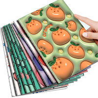 Cuaderno de expansión de dibujos animados a precio de fábrica, suministros escolares estacionarios kawaii, libro de notas de diario con cubierta Visual 3D