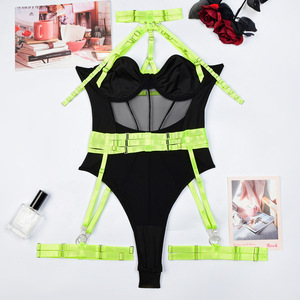 Meilleures ventes : Bodys sexy en maille, Lingerie féminine, Soutien-gorge sexy, Jupe en maille, Sous-vêtements une pièce - Product Image 3