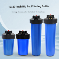 Boîtier de filtre à eau en plastique Big Blue pour toute la maison, 4,5 po x 10 po, 20' x 4,5 Jumbo, débit de 3000 L/H, 1 an, usage domestique extérieur