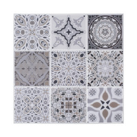 Design de fleurs marocaines, carreaux muraux pelables et adhésifs à coller sur la cuisine de la chambre à coucher