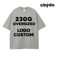 T-shirt Homme Grande Taille Cbydo Personnalisable avec Logo, 230 g/m², 100 % Coton, Manches Courtes, Coupe Ample, Uni
