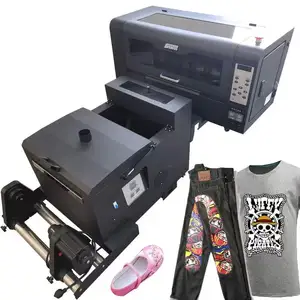 A3 DTF Printer T Shirt Printing Machine XP600 Printhead Heat Transfer Film Printer With Automatic Powder Shaker