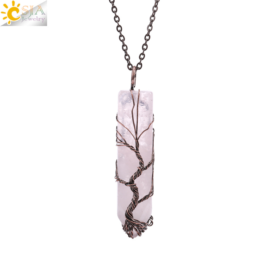 H129-Rose Cuarzo Cadena V