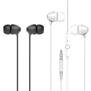 厂家批发3.5毫米耳塞耳塞有线音乐耳机运动hifi立体声线耳机