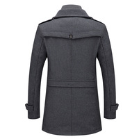 Manteau Homme Tendance à Double Col Résistant au Froid – Veste Homme Transfrontalière