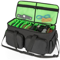 Sac de rangement pour instruments de musique DJ personnalisé, tissu Oxford, grande capacité, câbles, équipement audio, portable, certifié BSCI