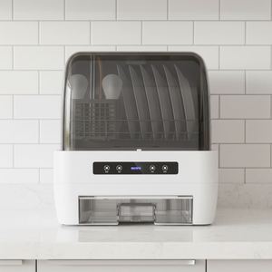 Lave-vaisselle de bureau électrique automatique avec réservoir d'eau intégré, contrôle tactile, 4L, méthode de séchage par ventilateur PTC, grande capacité - Product Image 2