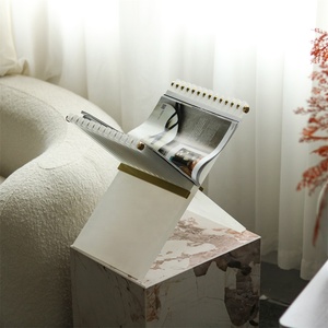 עיצוב מותאם אישית עיצוב אמנות הבית freestanding מגזין מתכת מתלה לוח תצוגה לעמוד ספר סטנד - Product Image 6