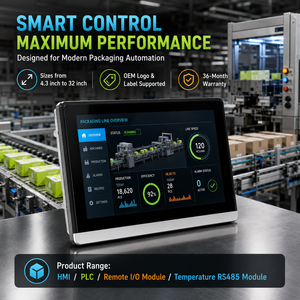 Panneau tactile industriel Mochuan M007 7 pouces HMI Modbus RS485 pour le contrôle d'automatisation PLC - Product Image 1