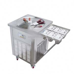 Machine à glace roulée instantanée thaïlandaise, machine à faire des glaces frites, machine à glace roulée Tawa - Product Image 6