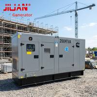 Groupe électrogène de secours ATS de type fermé 200KVA 250KVA, générateurs 160KW 200KW, moteur 6CTA8.3-G1, 50Hz, pour usine