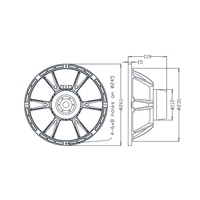 Haut-parleur professionnel de 10 pouces à aimant néodyme pour sonorisation, transducteur de médium-basse pour système Line Array