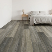Plancher stratifié populaire AC4 à clipser, HDF mat, ignifuge, design européen, étanche