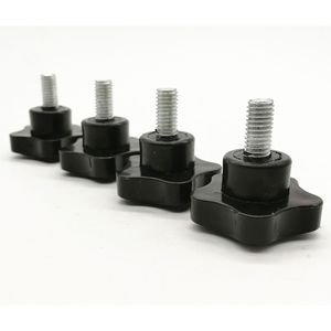 Star Handle Screw M6 M8 M10 Black Plastic Hand Tightening <b>Fastener</b> Hardware Accessory - Product Image 4