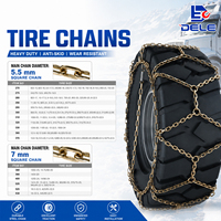 Cadenas de Nieve de Acero al Boro de Primera Calidad para Camiones y Autobuses, Neumáticos de Transporte Pesado