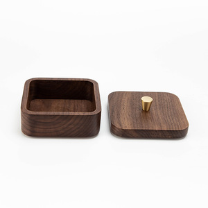 Caja de Madera de Nogal Negro Sólido de Alta Calidad, Tallada con CNC, para Joyas Personalizadas y Organizadores de Relojes de Lujo - Product Image 2