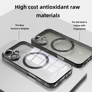 Custodia <span class=keywords><strong>Trasparente</strong></span> Magnetica Wireless NFC Antiurto in <span class=keywords><strong>Silicone</strong></span> per <span class=keywords><strong>iPhone</strong></span> 17 15 Pro Max 14 12 <span class=keywords><strong>13</strong></span> 16 Plus - Product Image 6